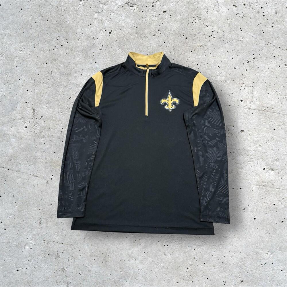 New Orleans Saints Fanatics Quarter Zip Pullover Men’s
